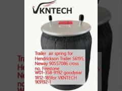 Trailer  air spring for Hendrickson Trailer S6195, Neway 90557086 cross no. Firestone W01-358-9192 goodyear 1R12-185for VKNTECH 1K9192-1 