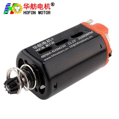 China Hofon HF480WA-N35M150 Short shaft High Torque 11.1V 31000RPM DC Carbon brush Motor for AEG Gel Blaster Ver.3 Gearbox Te koop