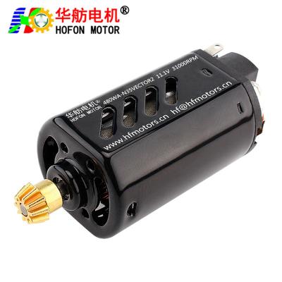 China Hofon HF480WA-N35VESTOR2 Short shaft High Torque 11.1V 31000RPM DC Carbon brush Motor for AEG Gel Blaster Ver.3 Gearbox Te koop