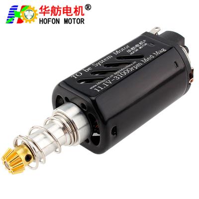 China Hofon HF480VA-7019T Long shaft High Speed 11.1V 31000RPM DC Carbon brush Motor for AEG Gel Blaster Toy Gun Te koop