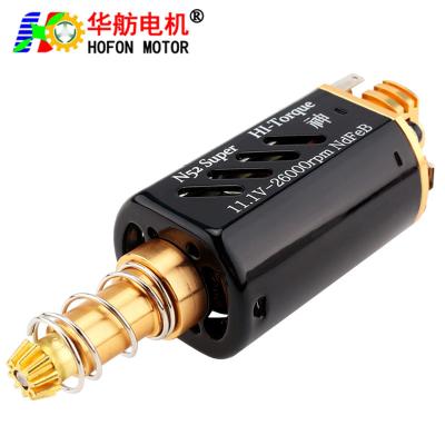 China Hofon HF480WH-7021T-N52 Long shaft High Speed 11.1V 26000RPM DC Carbon brush Motor for AEG Gel Blaster Toy Gun zu verkaufen