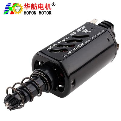 China Hofon HF480WHM-7519G Long shaft High Speed 11.1V 28000RPM DC Carbon brush Motor for AEG Gel Blaster Toy Gun zu verkaufen