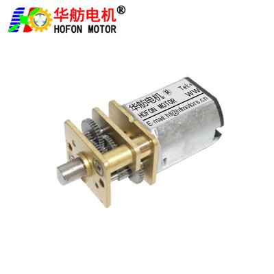 China Hofon Motor GM12-N10VA Mini Electric Reduction Metal DC Gear Motor For Intelligent Robots Toy 3V 5V 6V 12V Te koop