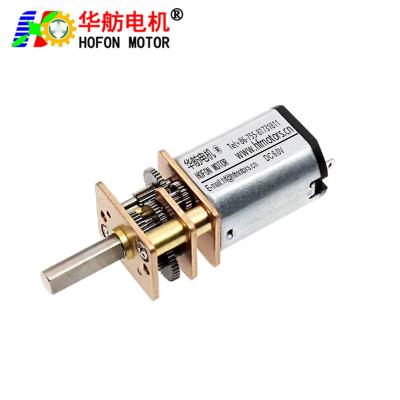 Китай Hofon Motor GM12-N20VA Low Rpm With Gear Box DC Metal Gear Motor For Smart Home продается