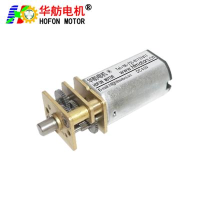 China Hofon Motor Mini DC Gear Motor Hofon Motor GM12-N30VA Permanent Magnet Brush DC Motor With Reduction Gearbox for sale