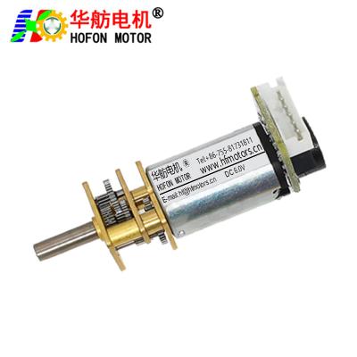 China Hofon Motor High Torque GM12-N30VA DC Gear Reduction Encoder Motor For Wheelchair Coffee Grinder 3V 6V 12V en venta