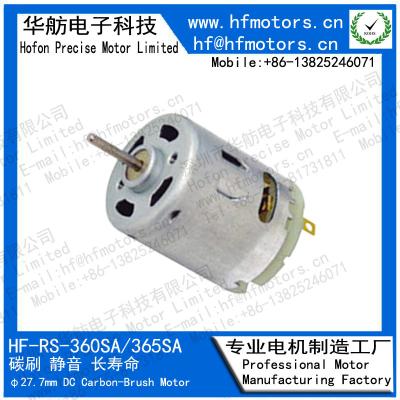 China Motor cepillado alto esfuerzo de torsión RS-360SA de 6600RPM 60mA 24V en venta