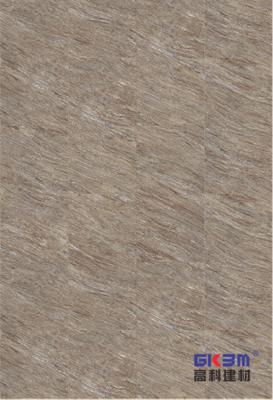 China Chestnut Stone Pattern Vinyl Flooring 0.3-0.6mm Home Deco Fireproof Bright GKBM Greenpy MJ-S6012 for sale