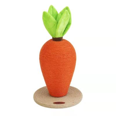 China Cute Carrot Cat Grinding Claws Pet Supplies Orange Cat Toys For Pets Sleeping Hot Sale Cat Climbing Frame and Game for sale