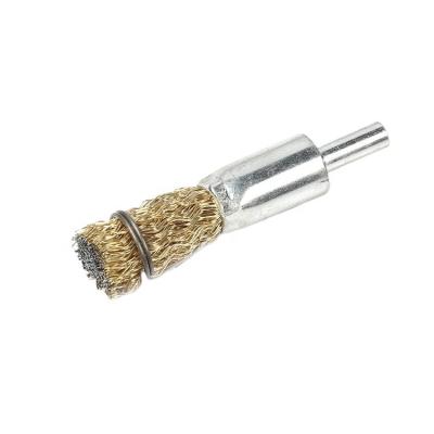 China Factory Direct Sales Price1/4inch High Quality Cheap Brass Wire Stainless Steel Wire Brush Cleanging End Polishing Brush For Car for sale