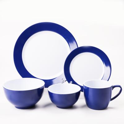 China Durable Durable Melamine Dinnerware Set Tableware Dinner Dish Bowl Set 6 Pieces Touch Safe Food Set Tableware Restaurant Nature for sale