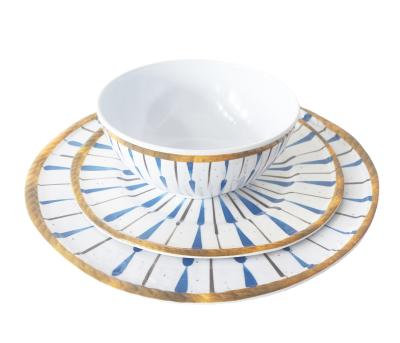 China Viable Wholesale Fine Melamine 12 Piece Dinnerware Set for sale