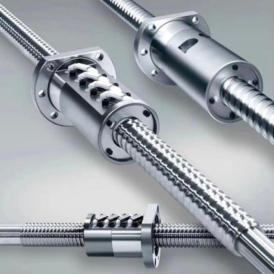 China China Wholesale System Stainless Steel Lead Screw Nut 20mm Ball Screw Automatic CNC Linear Guide Ball Screw Ball Rotating 1605 Ball Screw for sale