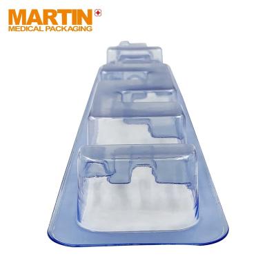 China Recycled Medical Instrument Tray Plastic Medical Blister PETG Materials Tray For Biopsy Needle for sale