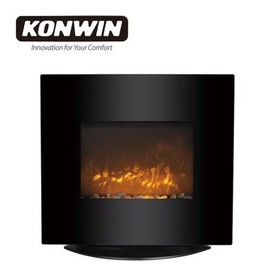 China Flame Effect Can Be Used Independently Konwin Electric Fireplace 38 Inch Wide In Wall Recessed Log Frame Effect WFP-26C for sale