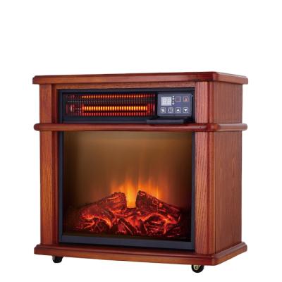 China With Konwin Freestanding Electric Fireplace Flame Usage Wooden Cabinet With Middle Oak Cladding, Led Display With Remote Control FP404R2 for sale