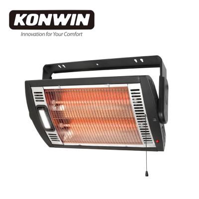 China Overheat Safety Protection Konwin Electric Patio Heater - Heater Wall Mounted Garage Infrared Outdoor Quartz CH-1500 for sale