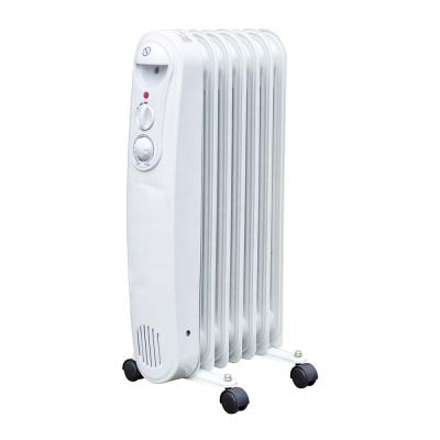 China Rapid White Electric Heater KONWIN OH24 Portable Oil Filled Space Heater With Adjustable Thermostat And Overheat Protection for sale