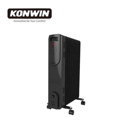 China Adjust Controller KONWIN Thermostatic Radiator Oil Filled Heater with Adjustable Thermostat, LED Display OH-50/50L for sale