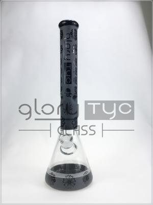 China Los tubos de agua del cubilete de cristal Bongs 18 pulgadas del Borosilicate del percolador de tubo del pelele en venta