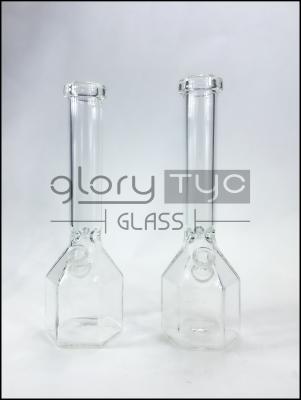 China 19mm schließen sich 10 Zoll Glasbecher-Unkraut-Raucher- an, borosilicat-Glas-, dasbecher Bongs zu verkaufen