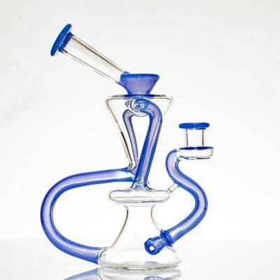 Cina tubi di fumo di fumo del vetro borosilicato dell'erbaccia della tubatura dell'acqua fatta a mano di 8inch 10inch in vendita