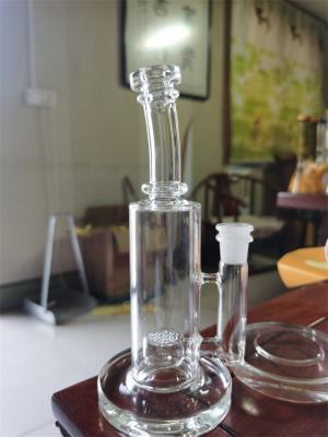 Cina L'acqua di vetro della caffettiera a filtro Bongs l'incrocio Perc Dab Rig del dimenamento della parrucca del vaso del cilindro 7inch in vendita