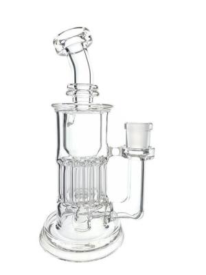 Cina Perc Glass Recycler Bong Detachable Chigiriki ha messo a strati il riciclatore con la matrice in vendita