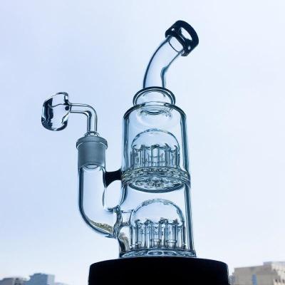 Cina 12 armi Bong Hookah Percolator Perc Oil di vetro spesso attrezzano 14mm unito in vendita