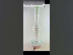 Three Layer Recycler Glass Bong Honeycomb Ablets Filter Bongs 12.5 Inch 18.8mm Joint