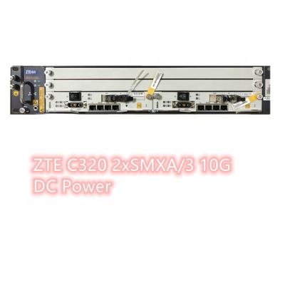 China (Data Center) ZTE 10G ZXA10 C320 OLT with 2xSMXA/3 10G SFP+ 2 GE SFP DC Power Supply for Huawei ONU Ontario same as ZTE C300 C350 C600 OLT for sale