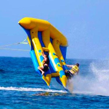 China Outdoor caixin flying fish towable tube inflatable floating inflatable banana boat for sale