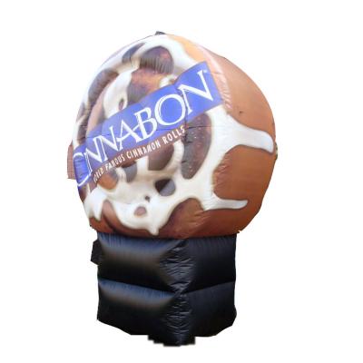 China 210D Oxford Cloth/PVC Tarpaulin Cinnabon Inflatable Wristband Inflatable Advertising Food Models For Advertising for sale