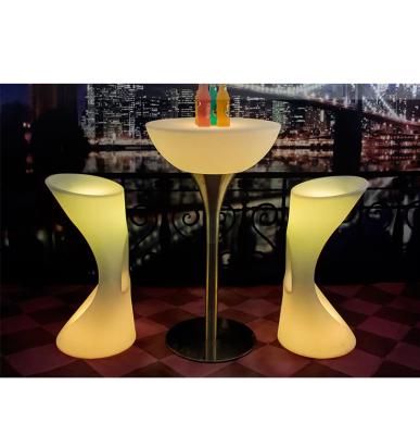 China Traditional Led Bar Nightclub Furniture / Led Bar Table And Chairs For Cocktail Party for sale