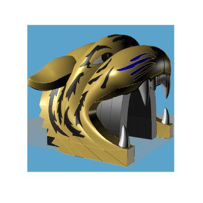 China Promotion caixin inflatable tiger sports main entrance tunnel, inflatable tiger tunnel for sale for sale