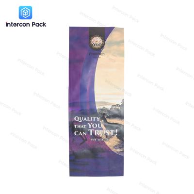 China Gravure Printing Gusset Packaging Bag Thickness 0.065mm Aluminum Foil Coffee Bag for sale