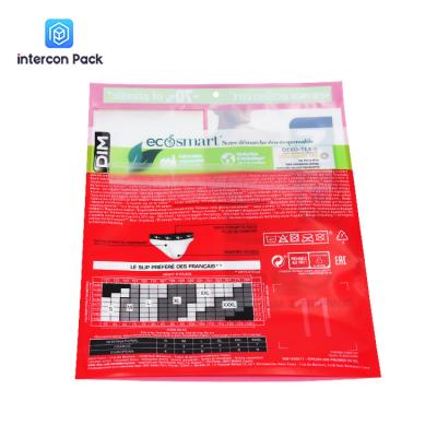 China PVC Self Sealing Gusset Plastic Bags Custom LOGO Snack Zipper Bag en venta