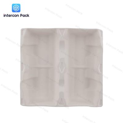 China Recycled Cup Paper Pulp Moulded Trays 50-500Ml 100% Biodegradable for sale