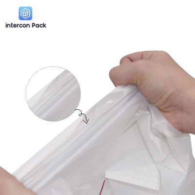 China White Polyester Plastic Packaging Bag Recyclable Starch Based Customized Logo for sale