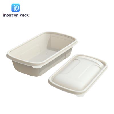 China Degradable Paper Pulp Moulded Trays Environmentally Friendly For Hamburger for sale