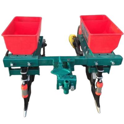 China 2 Wheel Corn Seeder Small Walking Tractor Mounted Accurate Double Rows Corn Seeder With Fertilizer Machine for sale