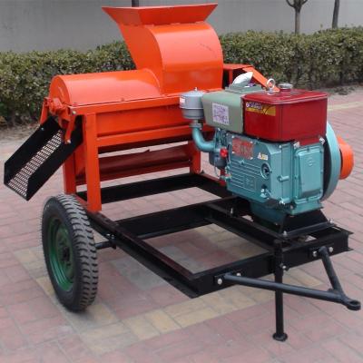 China food & Multifunctional trailed type 5TYM-850 diesel engine power corn sheller peeling beverage plant machine for sale