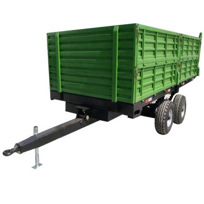 China Hydraulic System Agricultural Farm Tilting Tractor Trailer 7 CX-5 Loading 5 Ton Farm Trailer for sale