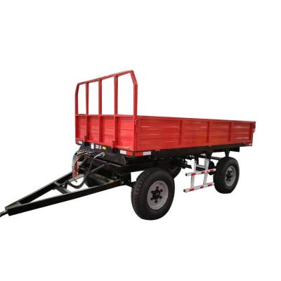 China Hydraulic System 5 Ton Agricultural Machinery Cargo Farm Trailer Tractor Tipper Trailer for sale