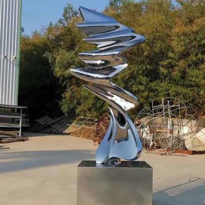 China Modern Hot Famous Products Large Escultura Modernas Abstract Stainless Steel Statue Sculpture For Sale for sale