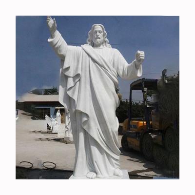 China Jesus Christ Modern Marble Statue Custom Made Hand-Carved White Marble Sculpture Ancient Greek Marble Statues for sale