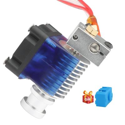 China Home Use 3D Printer Parts 12/24V Update Version V5/V6 Short Ringed Hotend Kit Printhead With Fan 3010 Extruder J Head For E-3D hoten for sale