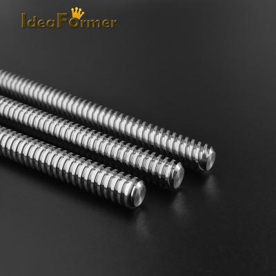 China Building Material Shops T8 Lead Screw Diameter 8mm Length 250/300/350/400/500/600mm Trapezoidal Screw With Copper Nut for sale