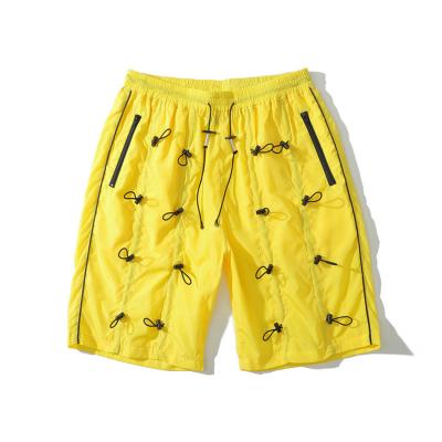 China Anti-wrinkle Anorak Nylon Drawstring Shorts High Street Elastic Waist Sweat Shorts for sale