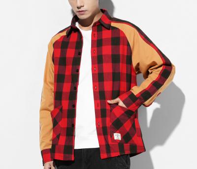 China Men's QUICK DRY OEM Logo Plaid Jackets Custom Wholesale Jackets for sale